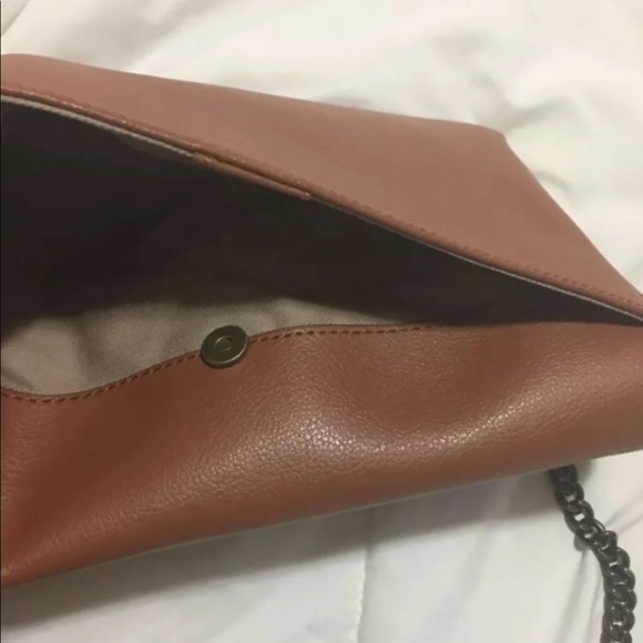 Nwt banana republic brown leather classic clutch - Picture 7 of 9